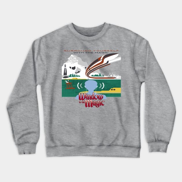 WTTM Attraction Poster Crewneck Sweatshirt by The Window to the Magic Podcast